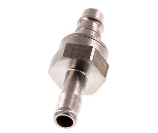 RVS DN 7.2 (Euro) Luchtkoppeling Insteeknippel 9 mm Slangpilaar Double Shut-Off