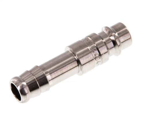 RVS 316L DN 7.2 (Euro) Luchtkoppeling Insteeknippel 10 mm Slangpilaar