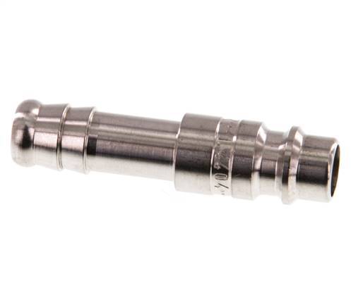 RVS 316L DN 7.2 (Euro) Luchtkoppeling Insteeknippel 10 mm Slangpilaar