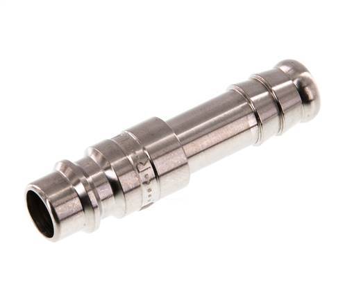 RVS 316L DN 7.2 (Euro) Luchtkoppeling Insteeknippel 10 mm Slangpilaar