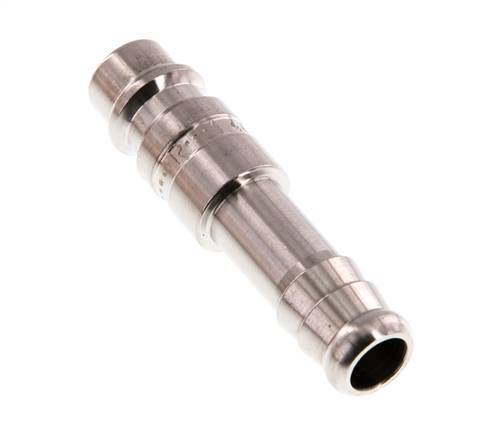 RVS 316L DN 7.2 (Euro) Luchtkoppeling Insteeknippel 10 mm Slangpilaar
