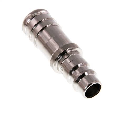 RVS 316L DN 7.2 (Euro) Luchtkoppeling Insteeknippel 13 mm Slangpilaar