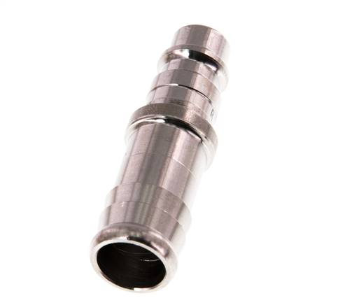 RVS 316L DN 7.2 (Euro) Luchtkoppeling Insteeknippel 13 mm Slangpilaar