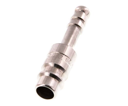 RVS 316L DN 7.2 (Euro) Luchtkoppeling Insteeknippel 6 mm Slangpilaar