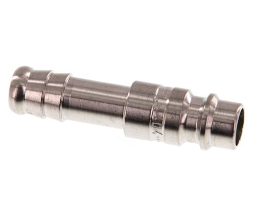 RVS 316L DN 7.2 (Euro) Luchtkoppeling Insteeknippel 9 mm Slangpilaar