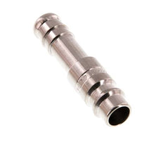 RVS 316L DN 7.2 (Euro) Luchtkoppeling Insteeknippel 10 mm Slangpilaar Double Shut-Off