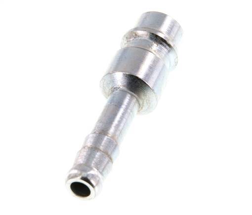 Hardened steel DN 7.2 (Euro) Air Coupling Plug 6 mm Hose Pillar [2 Pieces]