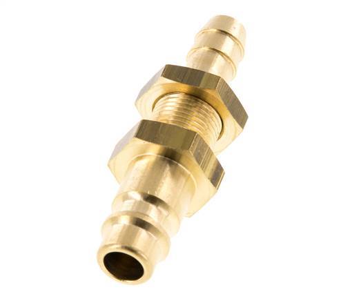 Messing DN 7.2 (Euro) Luchtkoppeling Insteeknippel 8 mm Slangpilaar Schotkoppeling