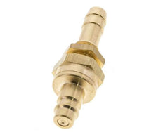 Messing DN 7.2 (Euro) Luchtkoppeling Insteeknippel 10 mm Slangpilaar Schotkoppeling Double Shut-Off