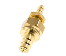 Messing DN 7.2 (Euro) Luchtkoppeling Insteeknippel 6 mm Slangpilaar Schotkoppeling Double Shut-Off