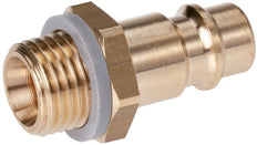 Nickel-plated Brass DN 7.2 (Euro) Air Coupling Plug G 1/4 inch Male [2 Pieces]
