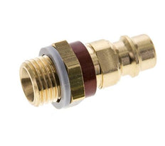 Messing DN 7.2 (Euro) Bruin-Coded Luchtkoppeling Insteeknippel G 1/4 inch Buitendraad