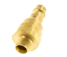Messing DN 7.2 (Euro) Luchtkoppeling Insteeknippel G 1/4 inch Buitendraad met Terugslagklep