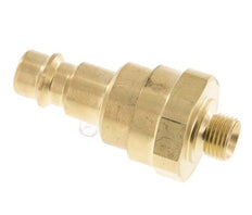 Messing DN 7.2 (Euro) Luchtkoppeling Insteeknippel G 1/8 inch Buitendraad met Terugslagklep