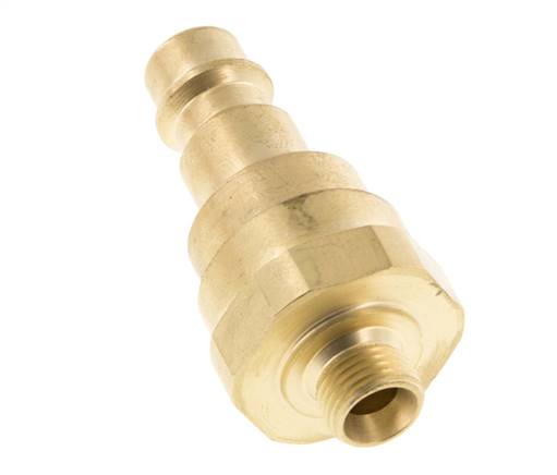 Messing DN 7.2 (Euro) Luchtkoppeling Insteeknippel G 1/8 inch Buitendraad met Terugslagklep