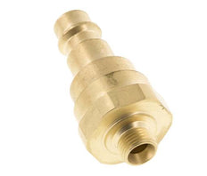 Messing DN 7.2 (Euro) Luchtkoppeling Insteeknippel G 1/8 inch Buitendraad met Terugslagklep