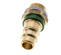 Messing DN 7.2 (Euro) Groen-Coded Luchtkoppeling Insteeknippel G 1/4 inch Buitendraad