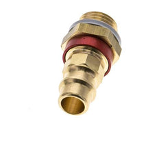 Messing DN 7.2 (Euro) Rood-Coded Luchtkoppeling Insteeknippel G 1/4 inch Buitendraad