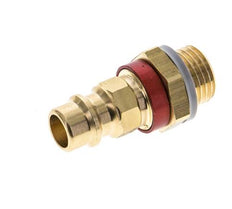 Messing DN 7.2 (Euro) Rood-Coded Luchtkoppeling Insteeknippel G 1/4 inch Buitendraad