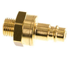 Messing DN 7.2 (Euro) Luchtkoppeling Insteeknippel G 1/4 inch Buitendraad Double Shut-Off
