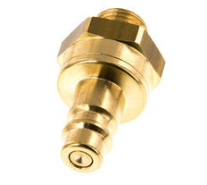 Messing DN 7.2 (Euro) Luchtkoppeling Insteeknippel G 1/4 inch Buitendraad Double Shut-Off