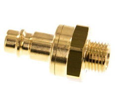 Messing DN 7.2 (Euro) Luchtkoppeling Insteeknippel G 1/4 inch Buitendraad Double Shut-Off