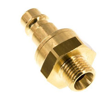 Messing DN 7.2 (Euro) Luchtkoppeling Insteeknippel G 1/4 inch Buitendraad Double Shut-Off