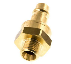 Messing DN 7.2 (Euro) Luchtkoppeling Insteeknippel G 1/4 inch Buitendraad Double Shut-Off
