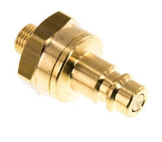 Messing DN 7.2 (Euro) Luchtkoppeling Insteeknippel G 1/8 inch Buitendraad Double Shut-Off