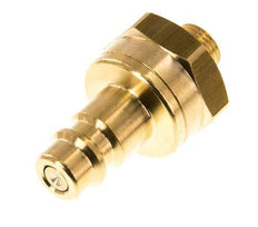 Messing DN 7.2 (Euro) Luchtkoppeling Insteeknippel G 1/8 inch Buitendraad Double Shut-Off