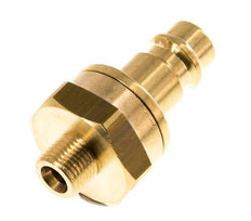 Messing DN 7.2 (Euro) Luchtkoppeling Insteeknippel G 1/8 inch Buitendraad Double Shut-Off
