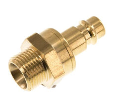 Messing DN 7.2 (Euro) Luchtkoppeling Insteeknippel G 3/8 inch Buitendraad Double Shut-Off
