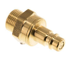 Messing DN 7.2 (Euro) Luchtkoppeling Insteeknippel G 3/8 inch Buitendraad Double Shut-Off