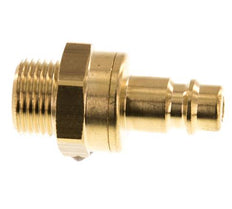 Messing DN 7.2 (Euro) Luchtkoppeling Insteeknippel G 3/8 inch Buitendraad Double Shut-Off