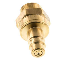 Messing DN 7.2 (Euro) Luchtkoppeling Insteeknippel G 3/8 inch Buitendraad Double Shut-Off