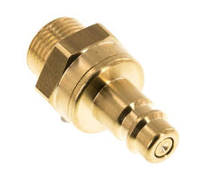 Messing DN 7.2 (Euro) Luchtkoppeling Insteeknippel G 3/8 inch Buitendraad Double Shut-Off
