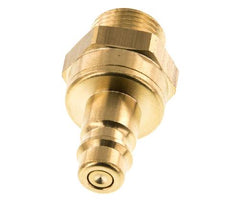 Messing DN 7.2 (Euro) Luchtkoppeling Insteeknippel G 3/8 inch Buitendraad Double Shut-Off