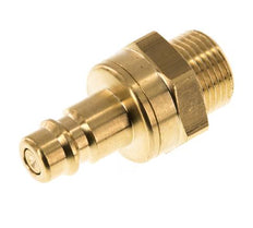 Messing DN 7.2 (Euro) Luchtkoppeling Insteeknippel G 3/8 inch Buitendraad Double Shut-Off