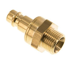 Messing DN 7.2 (Euro) Luchtkoppeling Insteeknippel G 3/8 inch Buitendraad Double Shut-Off