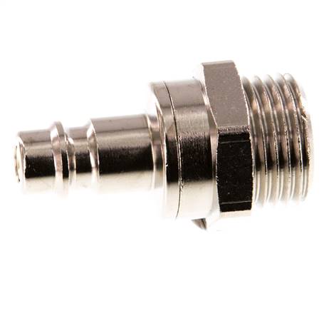 Vernikkeld Messing DN 7.2 (Euro) Luchtkoppeling Insteeknippel G 1/2 inch Buitendraad Double Shut-Off