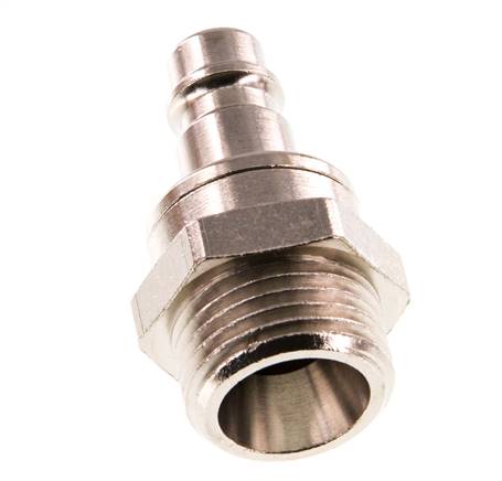 Vernikkeld Messing DN 7.2 (Euro) Luchtkoppeling Insteeknippel G 1/2 inch Buitendraad Double Shut-Off