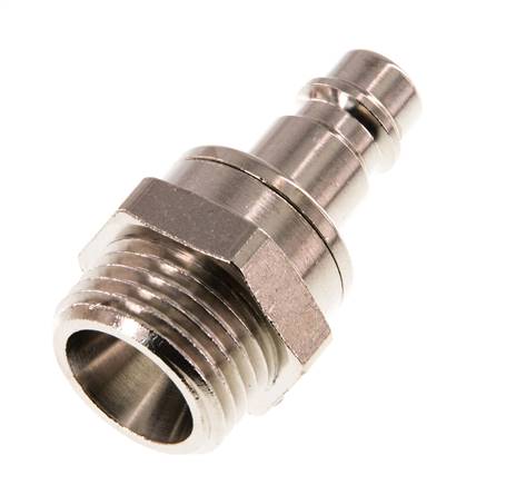 Vernikkeld Messing DN 7.2 (Euro) Luchtkoppeling Insteeknippel G 1/2 inch Buitendraad Double Shut-Off