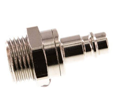 Vernikkeld Messing DN 7.2 (Euro) Luchtkoppeling Insteeknippel G 1/2 inch Buitendraad Double Shut-Off