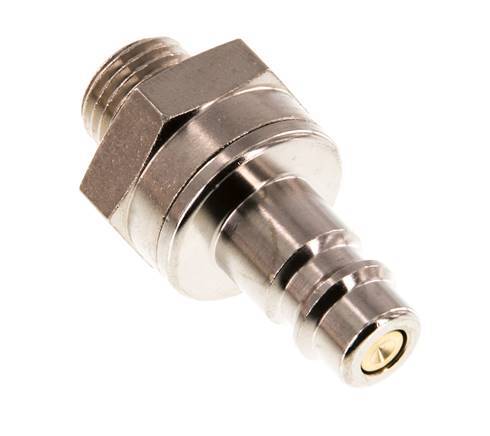 Vernikkeld Messing DN 7.2 (Euro) Luchtkoppeling Insteeknippel G 1/4 inch Buitendraad Double Shut-Off