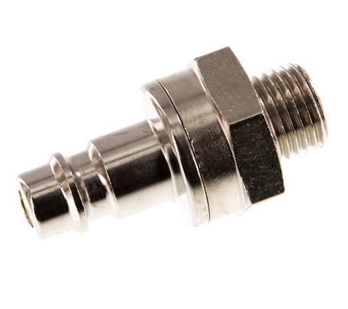 Vernikkeld Messing DN 7.2 (Euro) Luchtkoppeling Insteeknippel G 1/4 inch Buitendraad Double Shut-Off