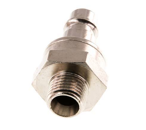 Vernikkeld Messing DN 7.2 (Euro) Luchtkoppeling Insteeknippel G 1/4 inch Buitendraad Double Shut-Off