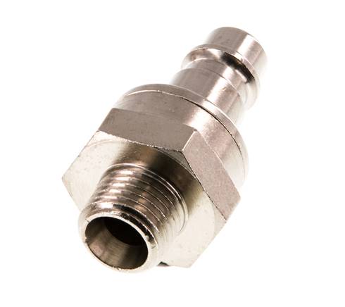 Vernikkeld Messing DN 7.2 (Euro) Luchtkoppeling Insteeknippel G 1/4 inch Buitendraad Double Shut-Off