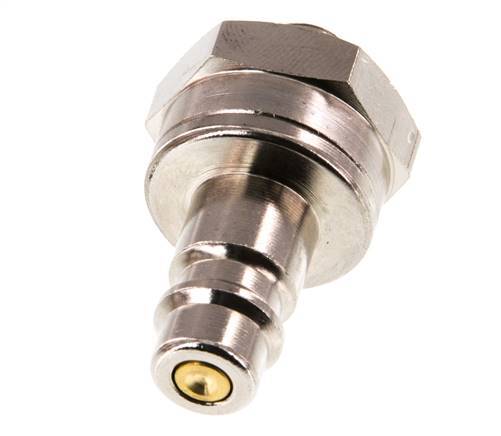 Vernikkeld Messing DN 7.2 (Euro) Luchtkoppeling Insteeknippel G 1/8 inch Buitendraad Double Shut-Off