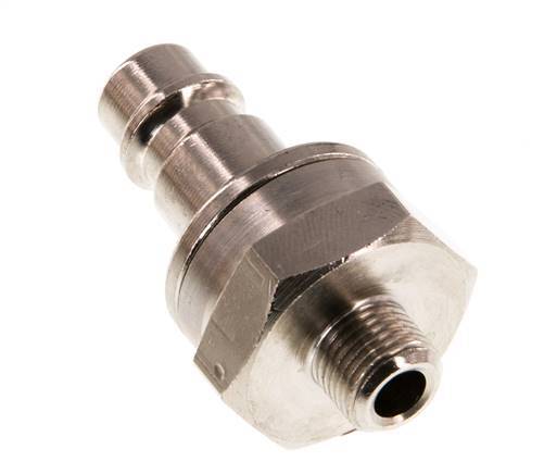 Vernikkeld Messing DN 7.2 (Euro) Luchtkoppeling Insteeknippel G 1/8 inch Buitendraad Double Shut-Off