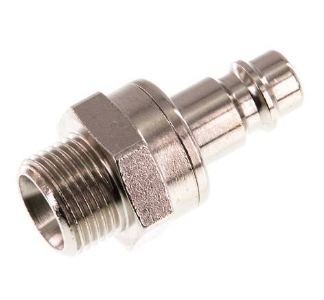 Vernikkeld Messing DN 7.2 (Euro) Luchtkoppeling Insteeknippel G 3/8 inch Buitendraad Double Shut-Off